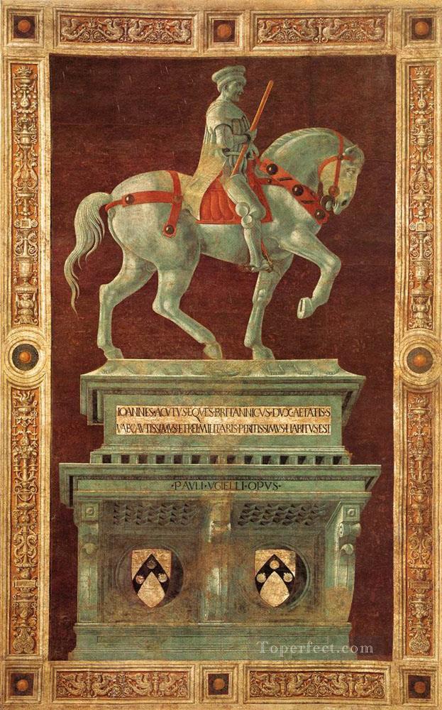 Funerary Monument To Sir John Hawkwood early Renaissance Paolo Uccello Oil Paintings